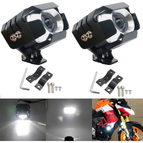 Updated Electric Bicycle LED Headlight 10W 24V 36V 48V 72V Waterproof E Bike Front Light Auxiliary Lamps for Ebike Motorcycles