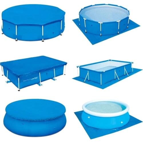 Above Ground Pool Ground Cloth Pool Inflatable Pool Thicken Foldable Cover Accessory Swimming Pool Carpet Cover Dust Rainproof