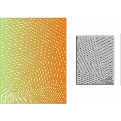 New Spotted Nesting Octagon Background Plate Craft Embossing Mold 2021 Metal Cutting Dies for DIY Scrapbooking Album Card Making