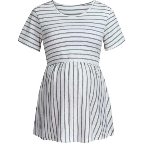 Women Pregnant Maternity Clothes Short Sleeve Letter Print Tops Pregnancy Shirt Breastfeeding Clothes Ropa Premama T Shirts tees