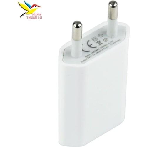 High flat White full 5v 1A EU US AU AC Plug USB Power fourth Wall Charger Adapter for iPhone 7 6 6s plus 5 5S 4TH 300 pcs/lot