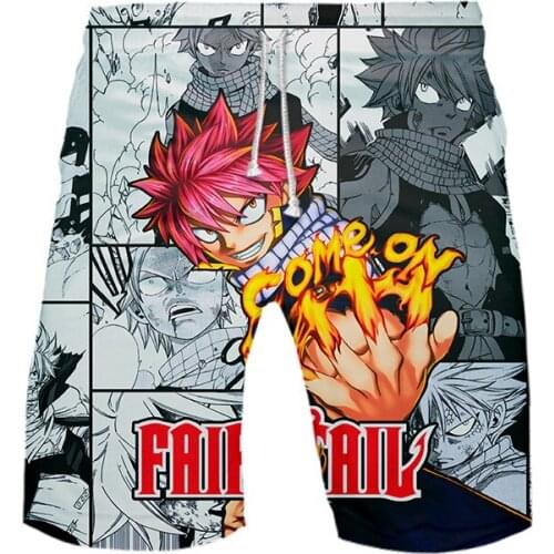 Fairy Tail 3d Printed Beach Shorts Quick Dry Running Shorts Swimwear Swimsuit Swim Trunks Beachwear Sports Shorts Board Shorts