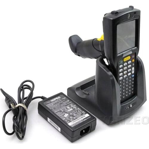 Motorola MC3190-GL4H04E0A 1D 2D Handheld Laser Barcode Scanner PDA With CRD3000-1000R Cradle Charger , Power , Cords ,BT