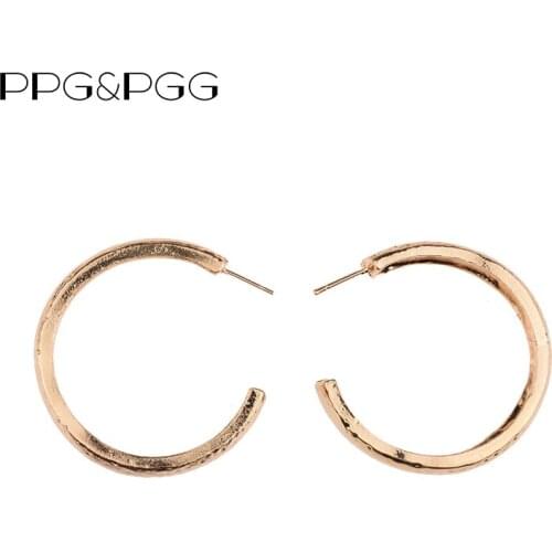PPG&PGG ZA New Design Polycyclic splicing metal Earrings For Women 2018 Trendy Bohemia Geometric Big Drop Earrings