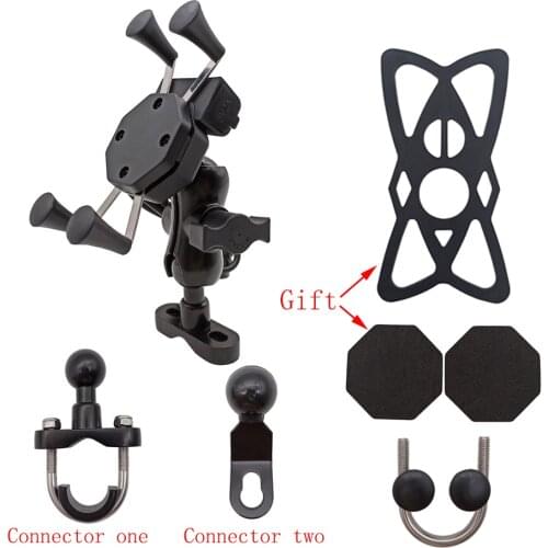 With USB Charger 360 Rotatable Motorcycle Mobile Phone Stand Holder For Honda nc 750x NC700S NC700X nc 700s 700 x PCX 125 150