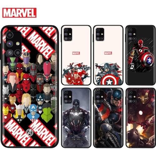 Marvel Avengers superheroes For Samsung Note 20 10 9 8 Ultra lite Plus Pro F62 M62 M60 M40 M31S M21 M20 M10S Soft Phone Case