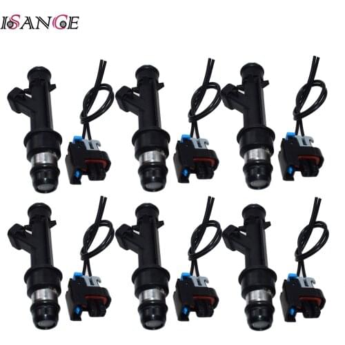 ISANCE 6PCS Fuel Injector For Pontiac Grand Prix Buick Oldsmobile Chevrolet Impala Malibu Monte Venture OEM# 25323971 25322180