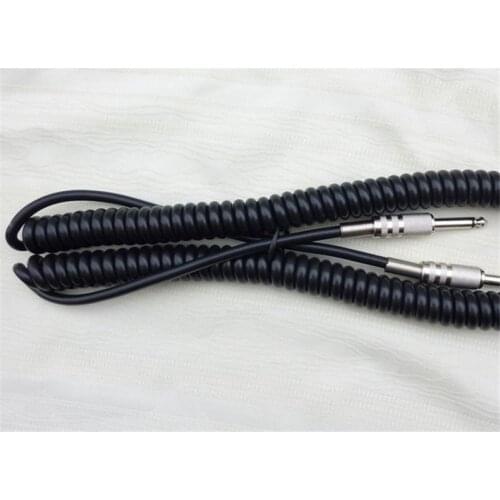 1 pcs Black Stretch flexible scalability 5M Electric Guitar Amplifier Audio Cable Guitar Pedal Cable guitar accessories parts