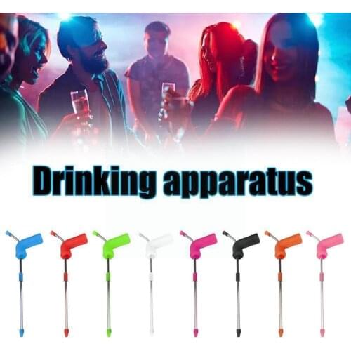 1PC Long Beer Snorkel Straw Beer Bong Funnel Slammer Drinking Dispenser Snorkel Festivals Beer Beer Tools Tube Party Double B4O9