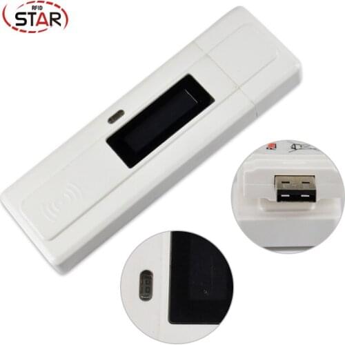 134.2khz Iso11784 Fdx-b Portable animal chip rfid LF reader Tracking glass tag pet scanner With Lcd Display Rechargeable Battery
