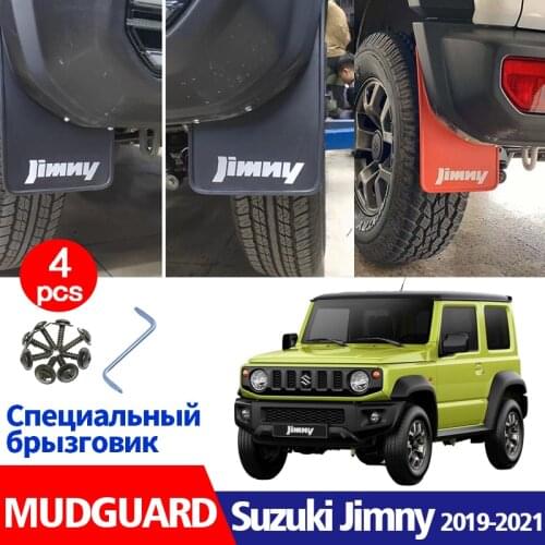 Car Mudflaps FOR Suzuki Jimny 2019-2021 Mudguards Fender Mud Flap Guard Splash Guards Accessories Auto Styline Front Rear 4pcs