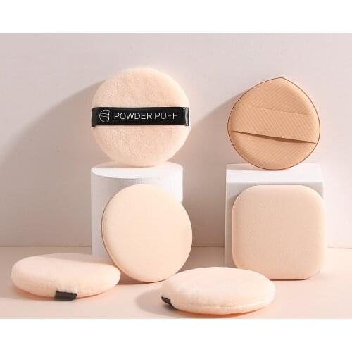 6Pcs/Set 3 Shapes MakeUp Sponge Puffs Powder Foundation Puff Cosmetic Puff Facial Powder Puff Cosmetic Sponge Air Cushion Pad