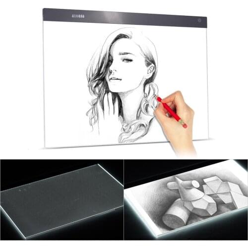 A3/A4 Ultra-thin LED Light Pad Box Painting Tracing Panel Copy Board Stepless for Cartoon Tattoo Tracing Drawing X-Ray Viewing