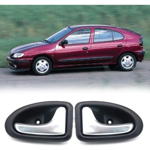 AU04 -Interior Door Handles for Renault Clio II 2 Megane Scenic Trafic Back Front Rear Left Right Side Inner Driver Passenger