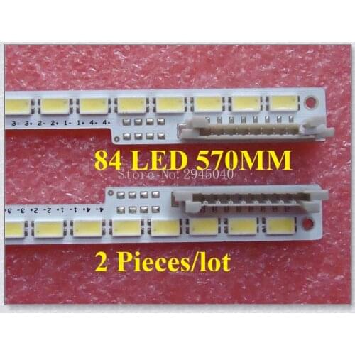 Free shipping 2 Pieces/lot UA46D6400UJ LED strip BN64-01645A 2011SVS46_6.5K_V2_4CH_PV_RIGHT84 LEFT84 for LTJ460HW01-H 84LED 570M