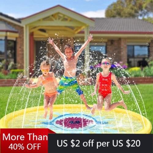 Childrens water splash play mat Inflatable Spray Water Cushion Summer Kids Play Water Mat Lawn Games Pad Sprinkler Play Toys Out