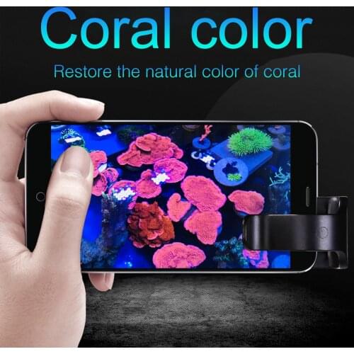 Sea Aquarium filter lens mobile phone filter lens Sea tank coral tank photograph sea fish De-blue light image