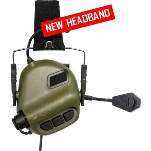 OPSMEN EARMOR M32 MOD3 Tactical Communication Headset Shooting Electronic noise reduction Hearing Protector - Foliage Green