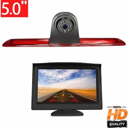 HD 720P Misayaee 3rd Brake Light Rear Camera+5.0'' monitor for FORD Transit F150/F250/F350 2014-2019 Vans Night Vision Camera