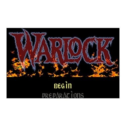 Warlock NTSC Version 16 Bit 46 Pin Big Gray Game Card For USA Game Players