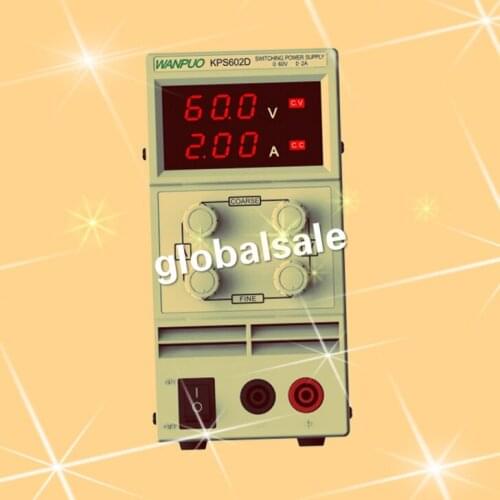 KPS602D Adjustable Variable Portable Mini DC Switching Power Supply Output 0-60V 0-2A Support AC110-220V