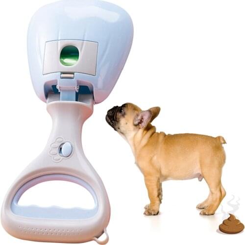 Legendog Pet Dog Pooper Scooper Long Handle Puppy Poop Dispenser Pooper Grabber Catcher Collector For Dogs Outside Poop Cleaner