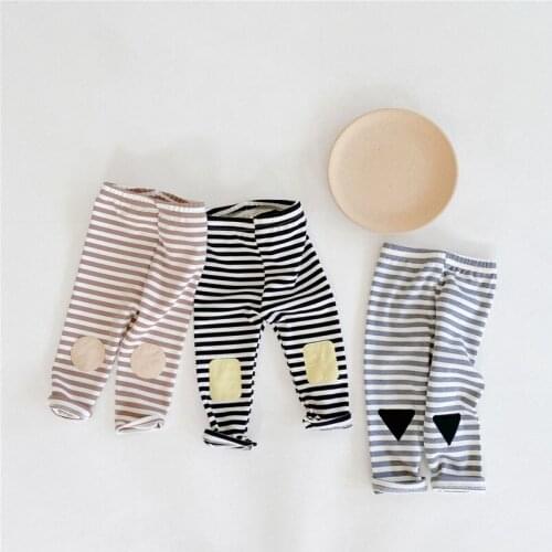 Sweet Heart Embroidery Baby Pants Spring Autumn Kids Legging Toddler Trousers Children Pantyhose for Newborn Clothes Cotton
