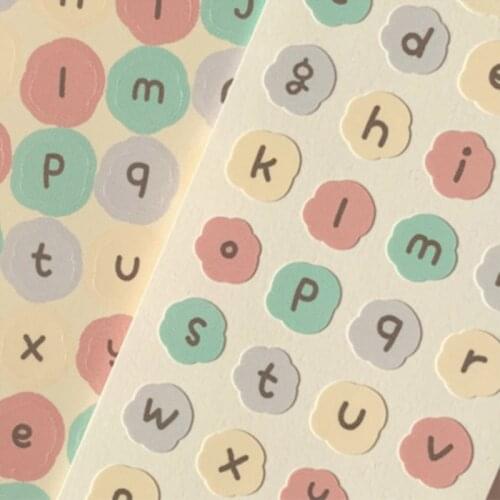Kawaii Ins Girl Pink Wind Salt Alphabet Scrapbooking Stickers Junk Journal Diary Stationery Sealing DIY Decorative Stickers