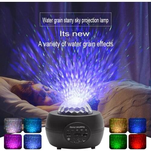 New USB Starry Sky Water Pattern Light Single Green Sky Star Laser Light Bluetooth Little Christmas Night Light Voice Control