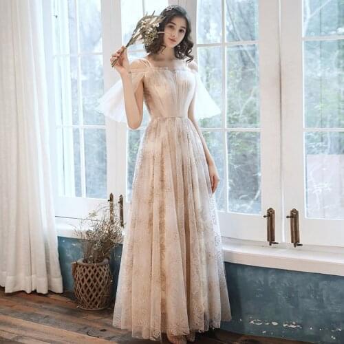Champagne Sleeveless Evening Party Gown Cheongsam Elegant Dress Qipao Bridal Wedding Dress High Quality Vintage Vsetidos