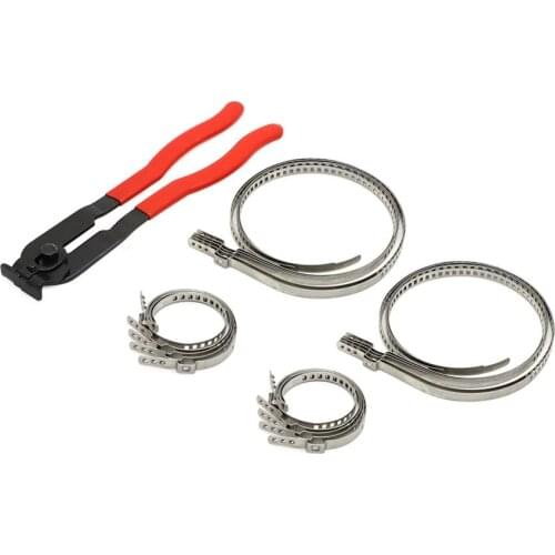 Adjustable AXLE CV Joint Boot Crimp Clamps with Pliers Tool Crimps Universal Auto ATV Boot Clamps Kit CV Joint Axle