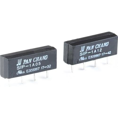 5Pcs/lot 5V Relay SIP-1A05 SIP-1A12 Reed Switch Relay For PAN CHANG Relay 4PIN POWER Switch