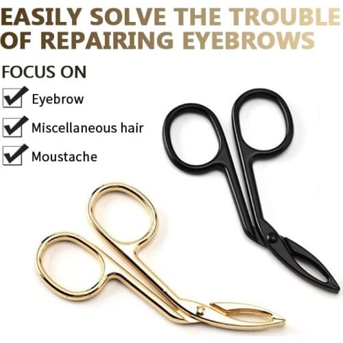 Eyebrow Tweezers Stainless Steel Elbow Pliers Eyebrow Clip Professional Eyebrow Plucking Clip Makeup Beauty Tool TSLM1