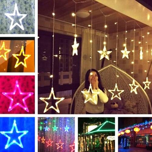 Fairy String Light Curtain Garden Yard Landscape Lamp Fairy Light Super Bright 138LED Wedding Xmas Decor Fairy String Parties