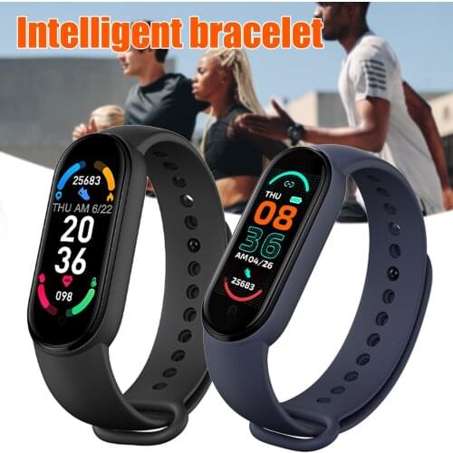 M6 Smart Bracelet Wristband Smart Sports Watch Heart Rate Blood Pressure Blood Oxygen Test IP67 Waterproof