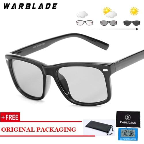 Ultralight Discolored sunglasses men polarized Photochromic Professional driving Sun Glasses men oculos de sol masculino WBL