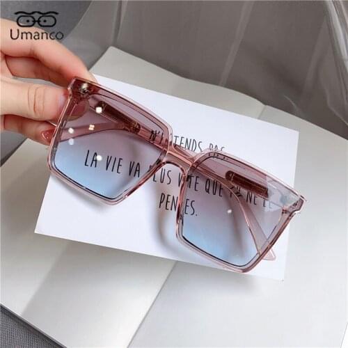 Square Sunglasses Oversized for Women Plastic Frame AC Lens UV 400 Eyeglasses Shades Driving Travel Beach Couple Glasses Gifts