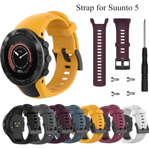 Sports Strap for Suunto 5 Smart Watch Band Replacement Silicone Wrist Strap Smart Bracelet Offical Style for Suunto 5 Accessory
