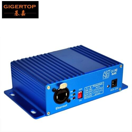 TIPTOP TP-D16 ArtNet-DMX 4 Four way ArtNet DMX Bi-Directional Converter 4 Female 3PIN XLR IN/OUT Signal Converte Ethernet Cable