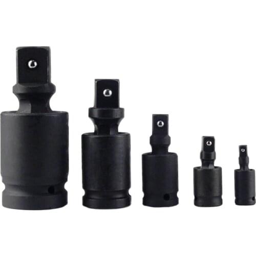 Pneumatic Universal Joint Set 1/4" 3/8" 1/2" 3/4" 1" Ratchet Angle Extension Bar Socket Adapter Manual Bendable Adapter 1p 5p