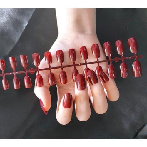 Factory Outlet Short Coffin Nail Girl Ballet Finished Nail Art UV Seal Layer Glossy Nail Fake Nails False Nails Tips for Nail