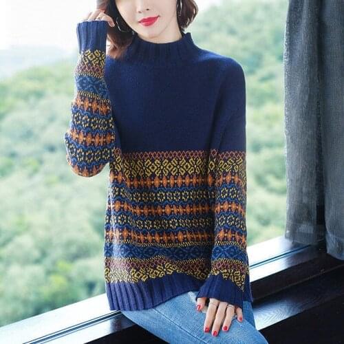 Woman Sweaters Pullover Womens Sweater Loose-Fitting Spring Autumn Wear Knitwear Autumn Winter Femme Chandails