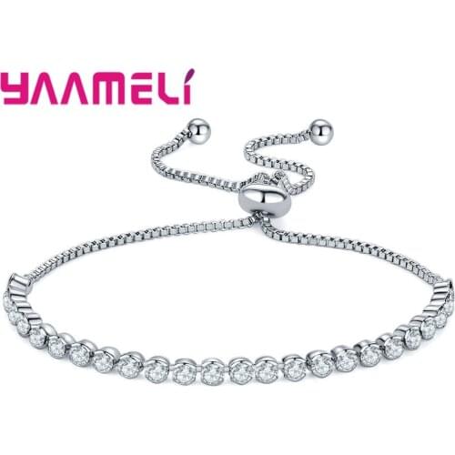 1Pcs Exquisite Glitter Crystal Bracelets For Woman/Lady/Girls Adjustable Simple Bangles Jewelry Wedding Party Hot Gift Wholesale