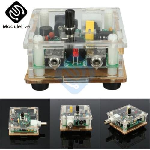 1Pcs S-PIXIE CW QRP Shortwave Ham Amateur Radio Transceiver 7.023MHz DIY Kits with Case DIY kit