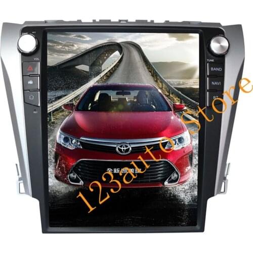 12.1'' Vertical screen Tesla Style Android 9.0 Car DVD GPS Player for Toyota Camry Aurion Daihatsu Altis 2012 2013 2014 2015 PX6