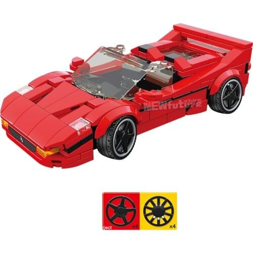 2021 NEW Speed Champion Enzos Cabriolet F50 Vintage Famous Supercar Race Car Sport Building Blocks Bricks Kits Kid Model