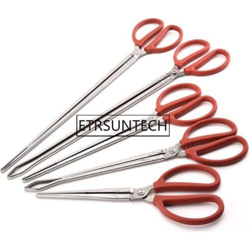 50pcs Multifunction Clip Anti-slip Stainless Steel Clip Sea Crab Artifact Crab Tongs Kitchen Seafood Tools 38cm