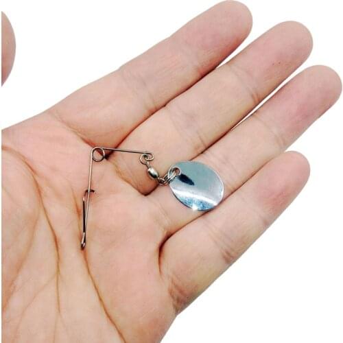 50pcs Spinner Bait accessories Metal Hard Fishing Spinner Spoon Fish Tackle Wobbler Fishing