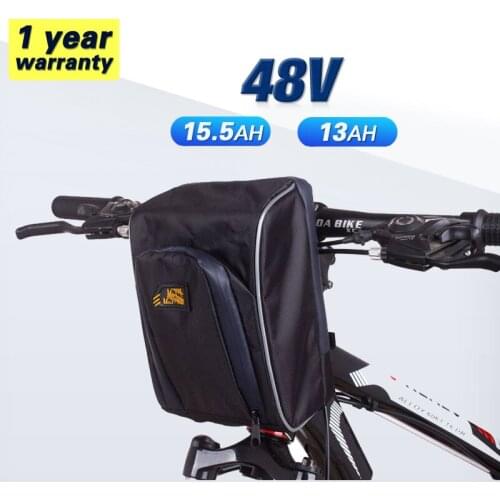 48V E-bike Handelbar Bag Battery 18650 Lithium ion PVC Pack Electric Bike Conversion Kit 250W 350W 500W 750W 1000W