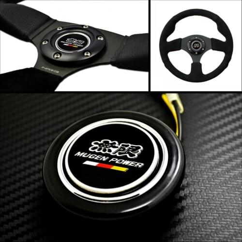 Aluminum Emblem Steering Wheel Horns Button for Honda